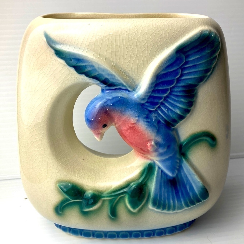 Bluebird vase
